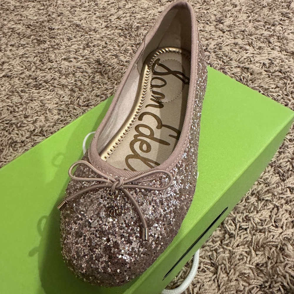 Sam Edelman Glitter Ballet Flat - Rose Pink